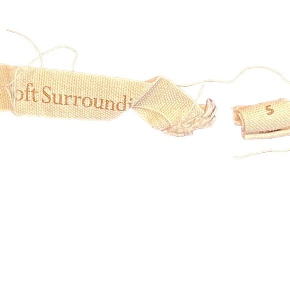 Soft Surroundings Womens Waffle Knit Embroidered Floral V-Neck Long Sleeve Top S - Picture 3 of 16